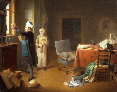 Awaiting the Doctor's Reply, 1765 (oil on panel)