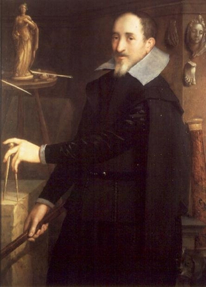 Portrait of a Sculptor in his Studio (oil on panel)