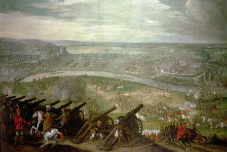 Siege of Esztergom in 1543, 17th century (oil on canvas)