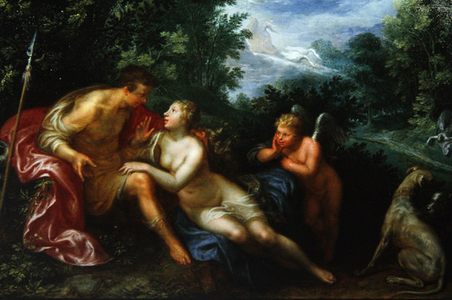 Venus and Adonis, 1614 (oil on panel)