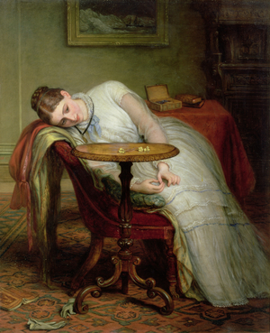 Hope Deferred, and Hopes and Fears that Kindle Hope, before 1877 (oil on panel)
