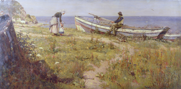 A Welcome Visitor, 1893 (oil on canvas)