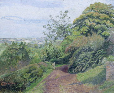A Muddy Lane, Hewood, Dorset, 1940 (oil on canvas)
