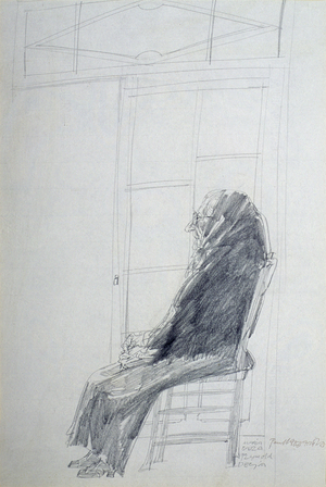 Portrait of Maria Bauza, 1963 (pencil on paper)