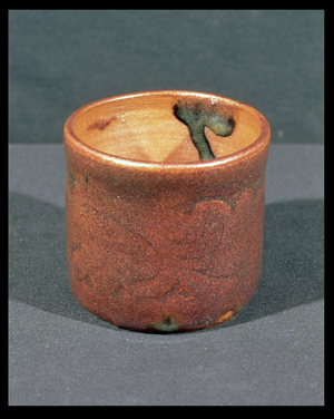 Tea Bowl, stoneware with Japanese Tessha iron glaze, c.1923