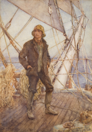 The Look-Out (aka The Lookout Man), 1908 (w/c on paper)