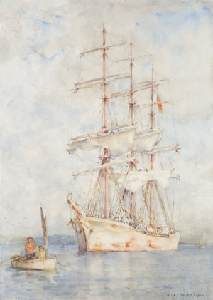 The White Ship, 1915 (w/c on paper)