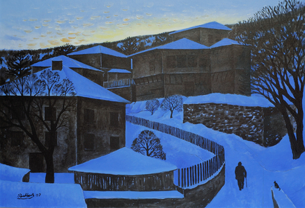 High in the Mountains, 2006 (oil on canvas)