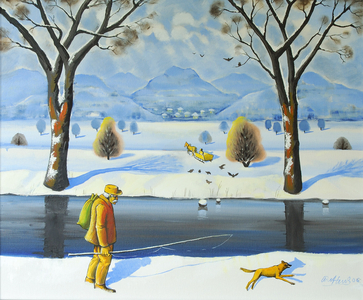 Winters Walk, 2005 (oil on canvas)