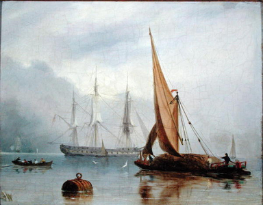 A Tranquil Day (oil on panel)