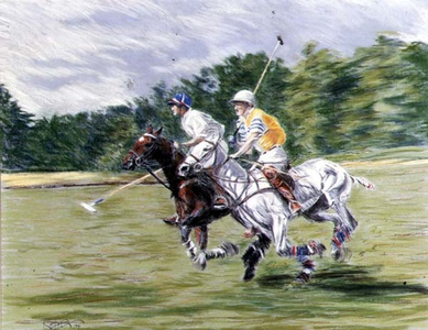 The Old Grey Pony, 1994 (pastel on paper)