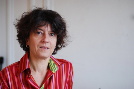 Portrait of Marie Edith (Marie-Edith) Alouf, writer and journalist, 2014 Photography
