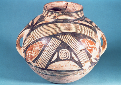 Vase from Dimini (present Volos) 7th century BC (polychrome clay)