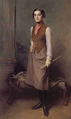 Delphine in her Riding Habit (oil on canvas)