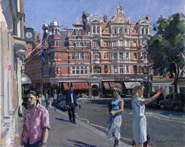 Sloane Square (oil on canvas)