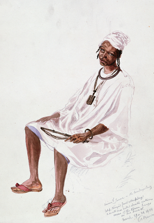 Amara of Janna in the Mandingo country, 1858 (w/c on paper)