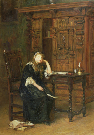 Princess Elizabeth in Prison. 1879 (oil on canvas)