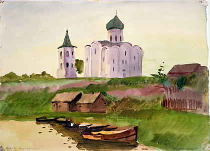 Church of the Assumption, 1939 (w/c on paper)
