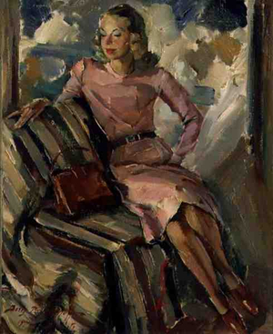 The Artist's Model, 1941 (oil on canvas)