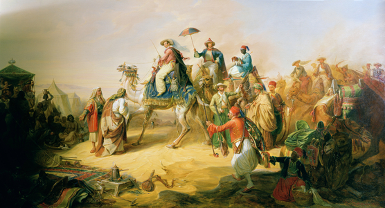 Prince Albrecht von Preussen on his Orient travel in 1843 (oil on canvas)