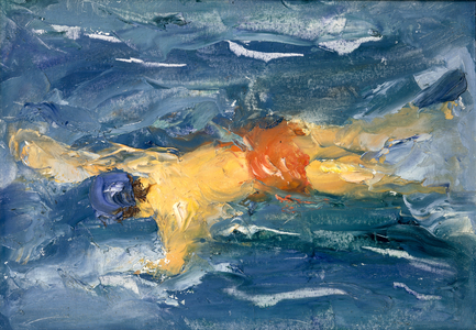 Cap Ferrat, 1965 (oil on card)