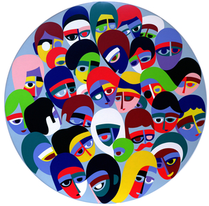 We the Peoples... 1984 (acrylic on board)