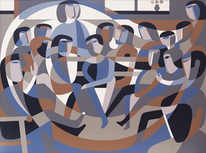 Jordan's Quaker Meeting 2, 1993 (acrylic on board)