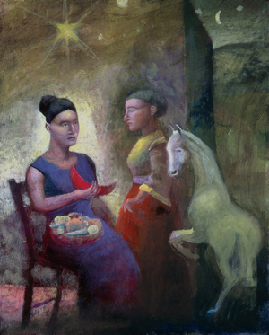 Teaching Pegasus II, 2004 (oil on canvas)