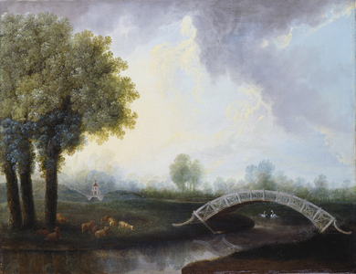 The Gardens at Kew, c.1760 (oil on canvas)