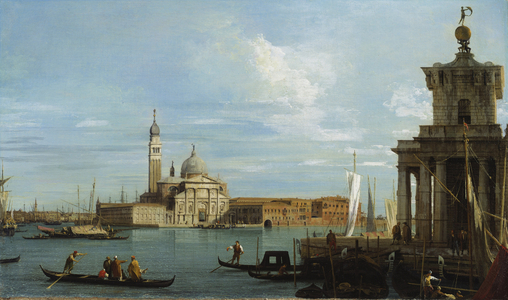 Venice: The Punta della Dogana and S. Giorgio Maggiore (oil on canvas)