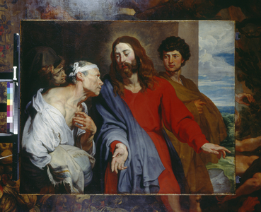 Christ Healing the Paralytic, c.1619 (oil on canvas)