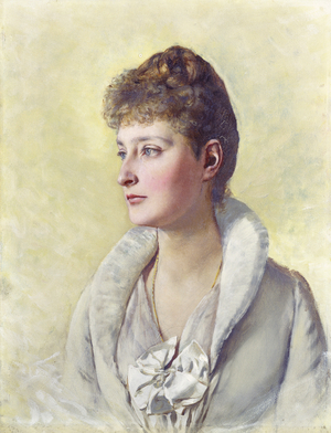 Princess Alix of Hesse, 1888 (oil on board)