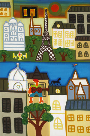 Spring in Paris, 2006 (oil on linen)