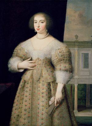 Portrait of Anne of Austria (1601-66) (oil on canvas)