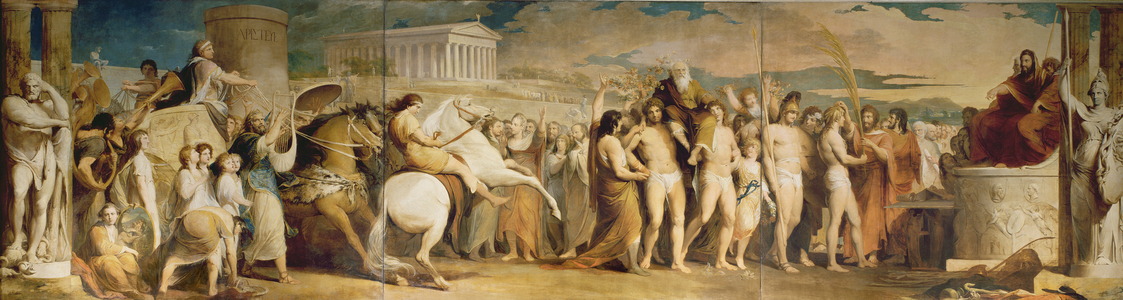 Crowning the Victors at Olympia, third in the series 'The Progress of Human Culture and Knowledge', c.1777-84 (oil on canvas) (see 101473 and 101474)