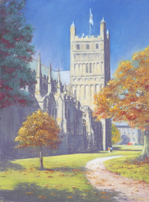 Exeter Cathedral - North Tower, 2003 (pastel on paper)