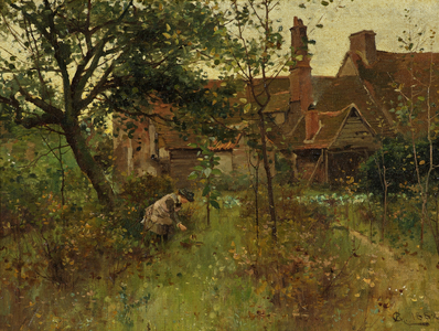 The Happy Hours of Childhood, 1882 (oil on canvas)