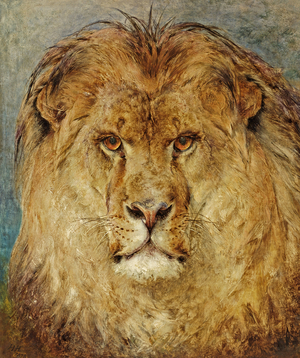 A Lion's Head, 1878 (oil on canvas)