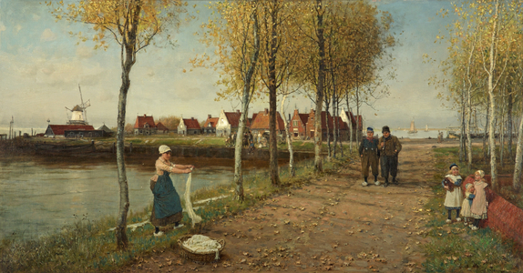 A Dead City of the Zuider Zee, The Town of Doorn, North Holland (oil on canvas)