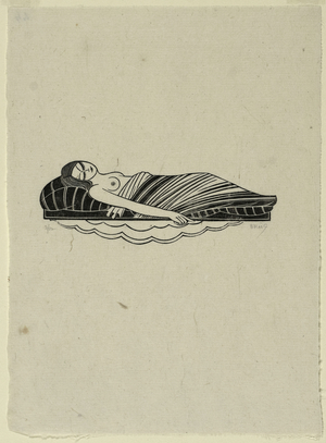 Wake Not My Beloved, 1925 (woodcut)