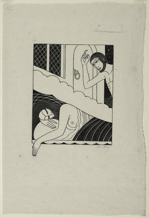 The Voice of My Beloved, 1925 (woodcut)