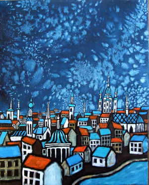 Prague I, 2010 (acrylic on canvas)