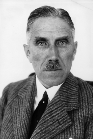 Portrait of German chancellor Franz von Papen (b/w photo)