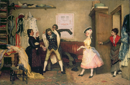 Dressing for the Masquerade, 1860-1885 (oil on panel)