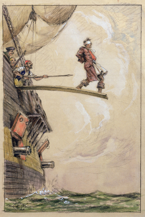 The Next Step, 1943 (w/c on paper)