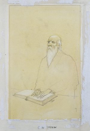 Lucent, 1937 (pencil on board)