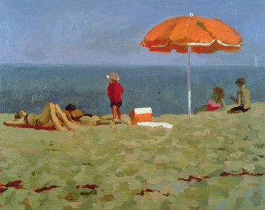 Wellfleet Beach (oil on canvas)