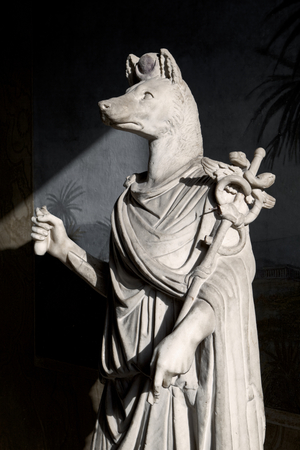 Statue of Anubis (marble)