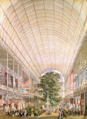 Great Exhibition of 1851. Decoration of the transept
