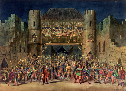 The Alarm, Act II, from 'Macbeth', by William Shakespeare (1564-1616) 1901 (w/c on paper)